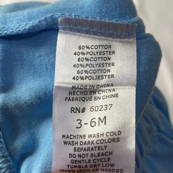 Kid's ❤️ Cotton Blend Straight Leg Trouser Size 3-6 Months (PRE-LOVED) - Picture 3 of 3